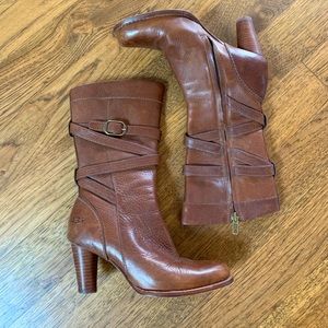 UGG Mid Calf Leather Boots